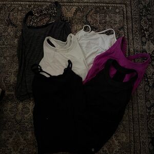 [BUNDLE] Lululemon athletica Tank Tops - Black, White, Pink